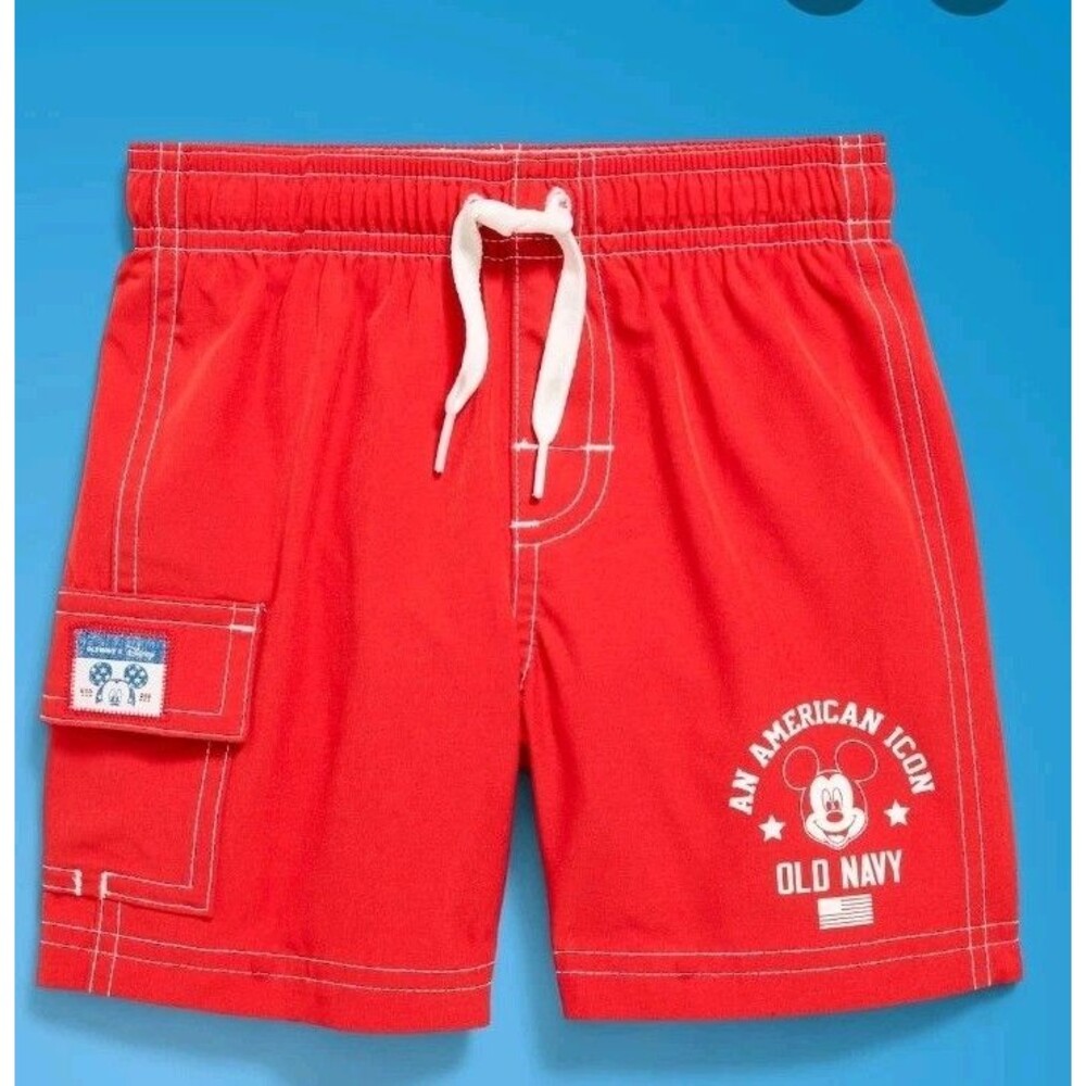 NWT Men's Old Navy X Disney Mickey Mouse Swim Trunks Shorts Size M